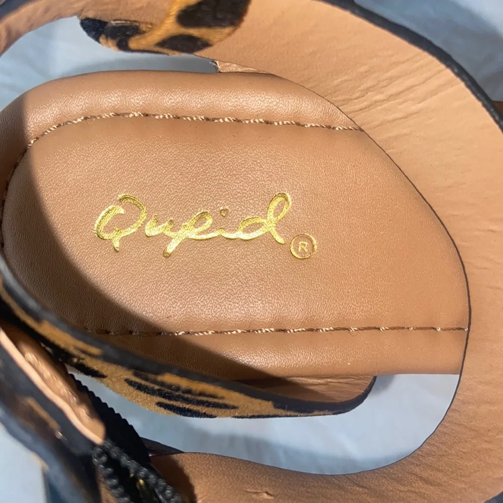 Quipd Leopard Clog Platform Sandal